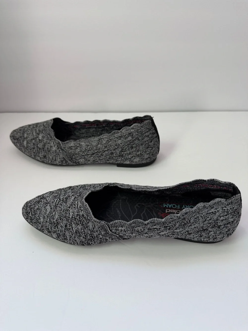 Skechers Air Cooled Memory Foam Slip On Flats Knit Comfort Shoes 6.5‎